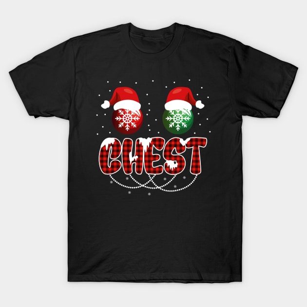 Funny Chest Nuts Couples Christmas Chestnuts T-Shirt by fenektuserslda